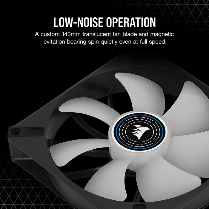 Corsair ML Series ML140 LED Elite Blue, schwarz, 140mm