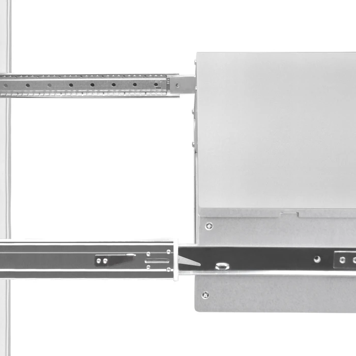 SilverStone RMS03-26, Rackmountschienen, silber, 23mm, 1HE