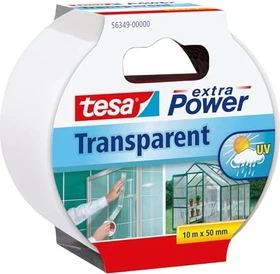 tesa extra Power transparent, Gewebeband, 50mm/10m, 1 Stück