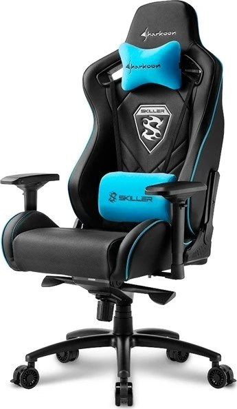 Sharkoon Skiller SGS4 Gamingstuhl, schwarz/blau