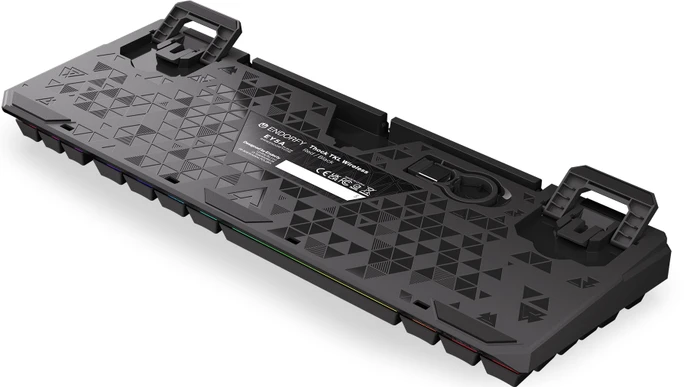 Endorfy Thock TKL Wireless, PBT, LEDs RGB, hot-swap, Black, Kailh Box BLACK, USB/Bluetooth, US