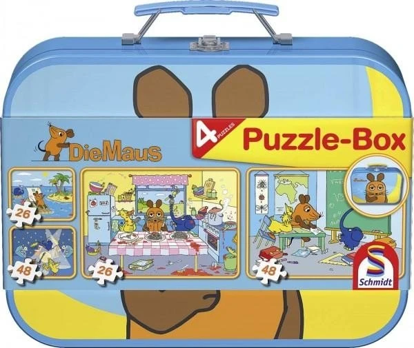 Schmidt Spiele Puzzle-Box - im Metallkoffer Die Maus