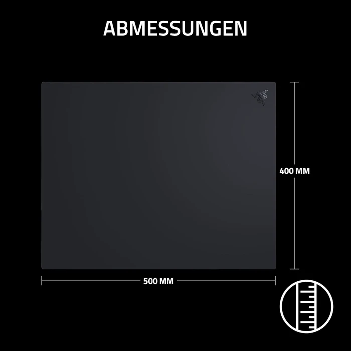 Razer Atlas Pro Gaming-Mauspad aus gehärtetem Glas, 500x400mm, 1.9mm dick, schwarz