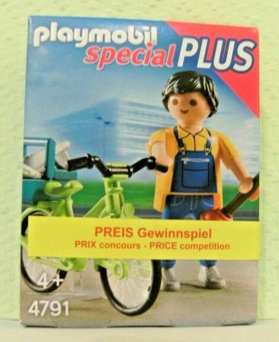 playmobil Special Plus Handwerker mit Fahrrad