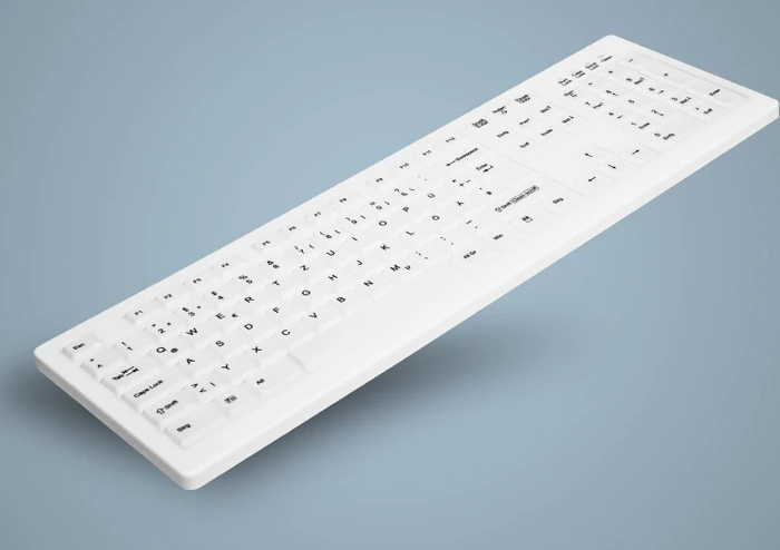Contour Design Active Key desinfizierbare Hygiene-Tastatur, vollversiegelt, weiß, USB, ND