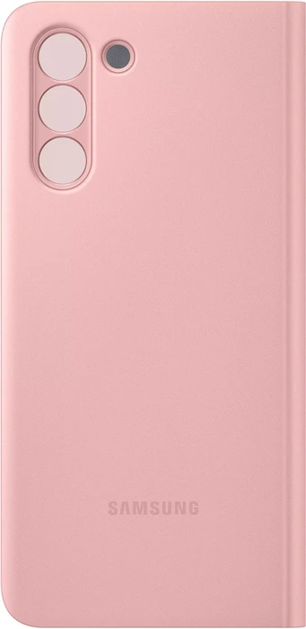 Samsung Clear View Cover für Galaxy S21 pink