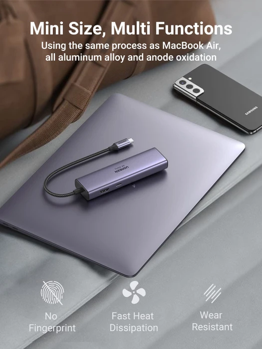Ugreen 7-in-1 USB-C Hub, USB-C 3.0 [Stecker]