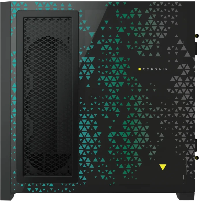 Corsair iCue 5000X RGB Signature Series Triptych, schwarz, Glasfenster