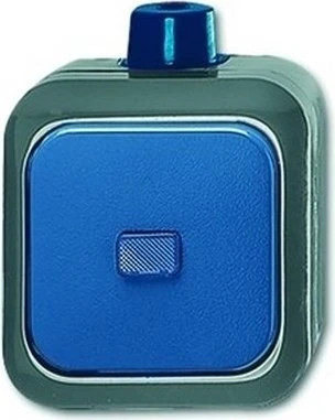Busch-Jaeger Ocean Wippschalter, grau/blaugrün
