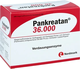 Nordmark Pankreatan 36.000 Kapseln, 200 Stück