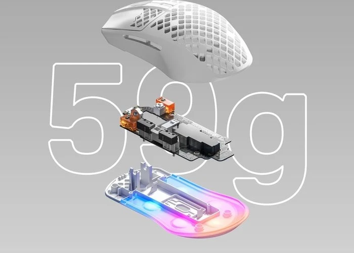 SteelSeries Aerox 3 Snow 2022 Edition, weiß, USB