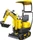 Bamato MIB-600 Benzin-Mini-Bagger inkl. Zubehör