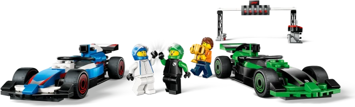 LEGO City - F1 Startaufstellung mit VCARB & Sauber Rennautos