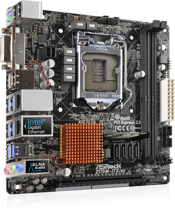 ASRock Z170M-ITX/ac (Intel 1151)