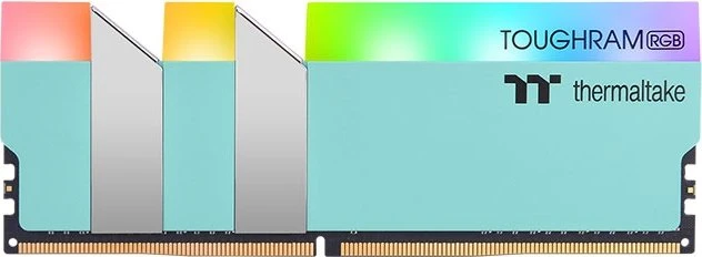 Thermaltake Toughram RGB Memory Turquoise UDIMM 16GB Kit, DDR4-3600, CL18-19-19-39