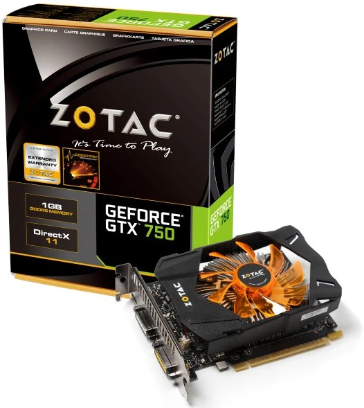 Zotac GeForce GTX 750, 1GB GDDR5, 2x DVI, Mini HDMI