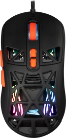 Baracuda Seal Black Gaming Mouse, schwarz/orange, USB (BGM-091)