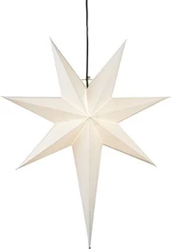 Star Trading Frozen Papierstern 55cm hängend weiß 1x E14