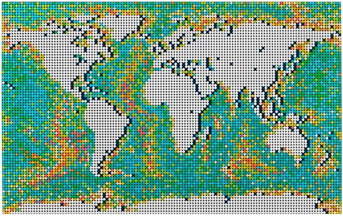 LEGO Art - Weltkarte