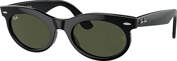 Ray-Ban RB2242 Wayfarer Oval 53mm polished black/green