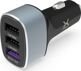 Krux Car Charger 3x USB-A 42W schwarz/silber