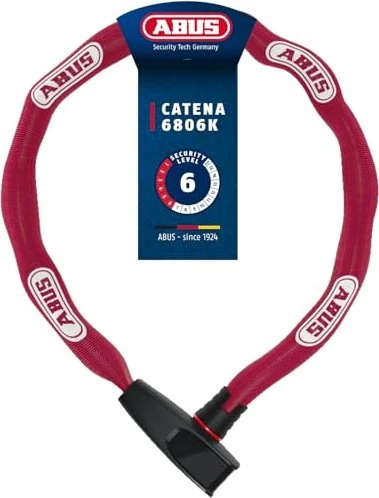 ABUS Catena 6806K/85 Kettenschloss, Schlüssel coral