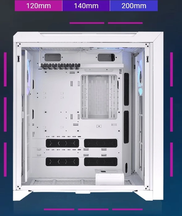Thermaltake CTE C700 TG ARGB Snow, weiß, Glasfenster