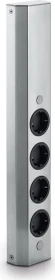 Naber Mira Wand small, 4-fach, 2m, Edelstahl
