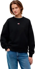 Tommy Hilfiger Boxy Fit mit Badge Sweatshirt schwarz (Damen)