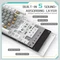 Ajazz AK820, White & Grey, LEDs weiß, hot-swap, AS RED, USB, US Vorschaubild