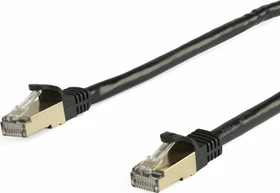 StarTech PVC Patchkabel, Cat6a, U/FTP, RJ-45/RJ-45, 0.5m, schwarz