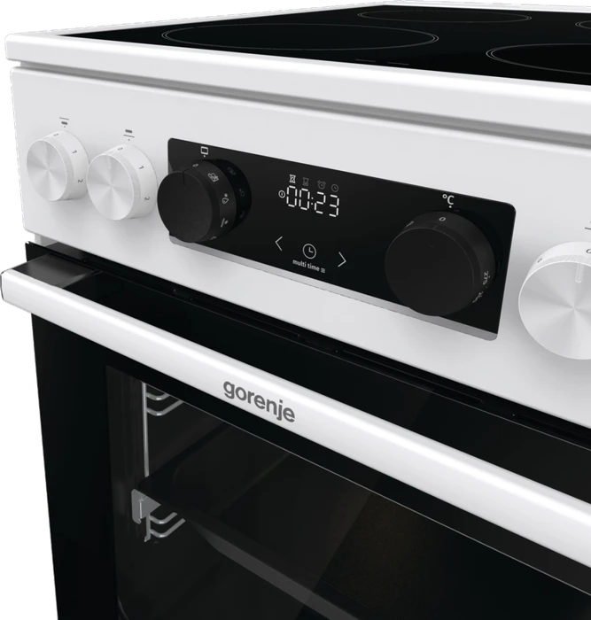 Gorenje GEC5C41WG Elektroherd mit Glaskeramik-Kochfeld