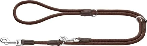 Hunter Freestyle verstellbare Führleine, 2m, dunkelbraun