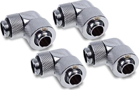 Alphacool Eiszapfen 90° Schlauchanschluss G1/4" auf 13/10mm, verchromt, 4er-Pack