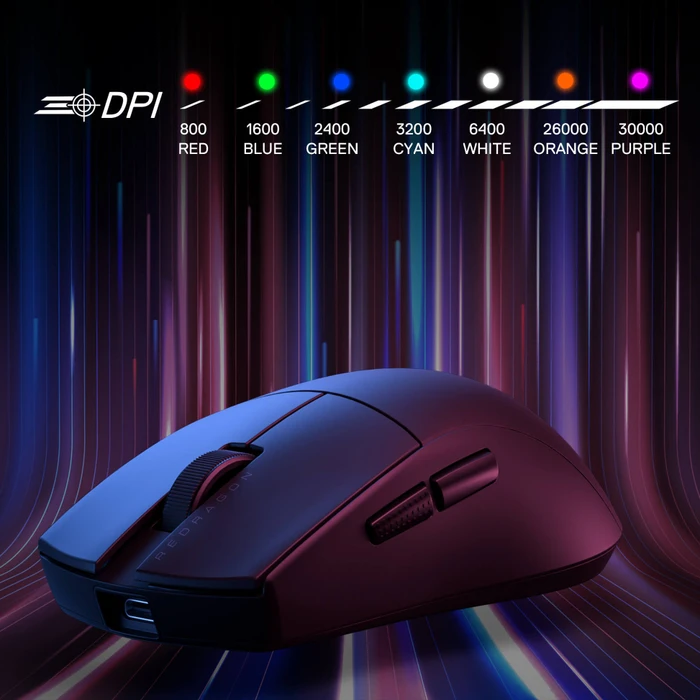 Redragon M916 K1NG Ultra 8K Wireless Gaming Mouse schwarz, USB/Bluetooth