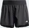adidas Pacer Training 3-Streifen Woven High-Rise große Größen Trainingshose kurz schwarz/weiß (Damen) Vorschaubild