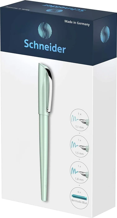 Schneider Callissima mint, rechte Hand, 1.1mm, 1.5mm, 1.8mm, 3-teilig, Geschenkset