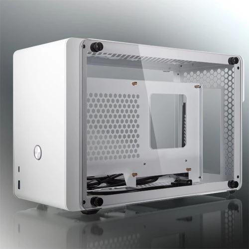 Raijintek Ophion, weiß, Glasfenster, Mini-ITX