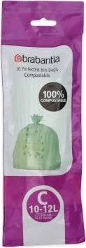 Brabantia PerfectFit Müllbeutel Typ C 10-12l, 10 Stück