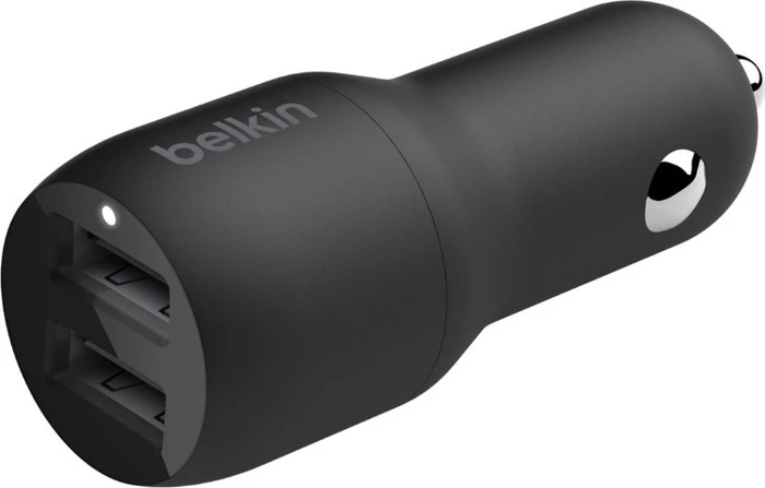 Belkin BoostCharge Dual USB-A Car Charger 24W schwarz