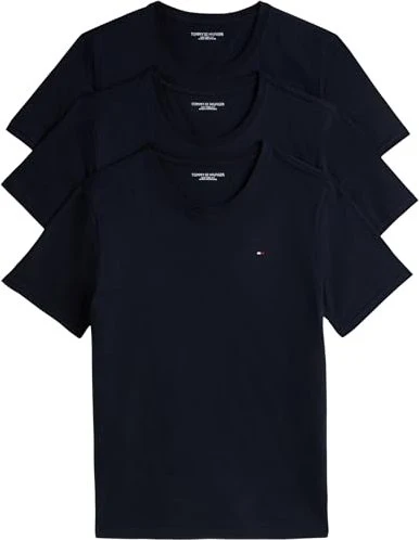 Tommy Hilfiger Signature Lounge Jersey 3er-Pack T-Shirt kurzarm blau (Herren)