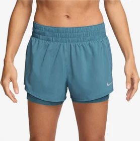 Nike One Dri-FIT 2in1 Hose kurz smokey blue (Damen)