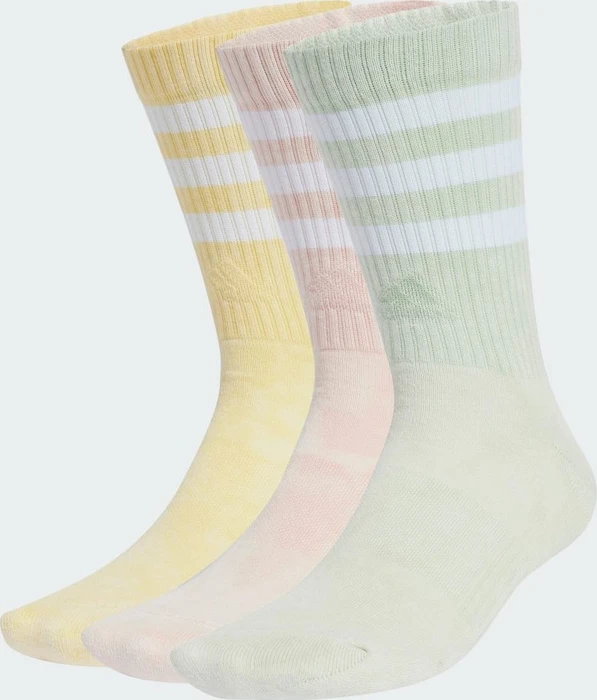 adidas 3-Streifen Stonewash Crew Socken, 3 Paar