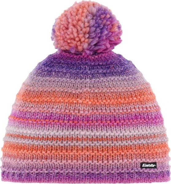 Eisbär Mikata Pompon Mütze violett/orange