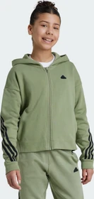 adidas Future Icons 3-Streifen Hoodie tent green/black (Junior)