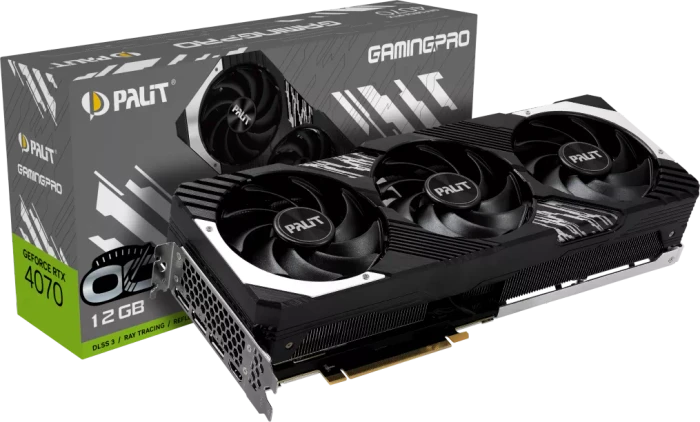 Palit GeForce RTX 4070 GamingPro OC, 12GB GDDR6X, HDMI, 3x DP