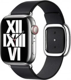 Apple Lederarmband mit moderner Schließe Medium für Apple Watch 41mm Tinte
