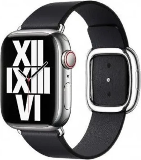 Apple Lederarmband mit moderner Schließe Medium für Apple Watch 41mm Tinte