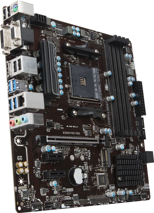 MSI B350M Pro-VDH (AMD AM4)