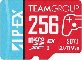 TeamGroup APEX SD7.1 R800/W700 256GB, UHS-I U3, A1, Class 10, SD Express EX I